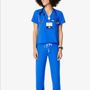 FIGS Royal Blue XS top / S bottom